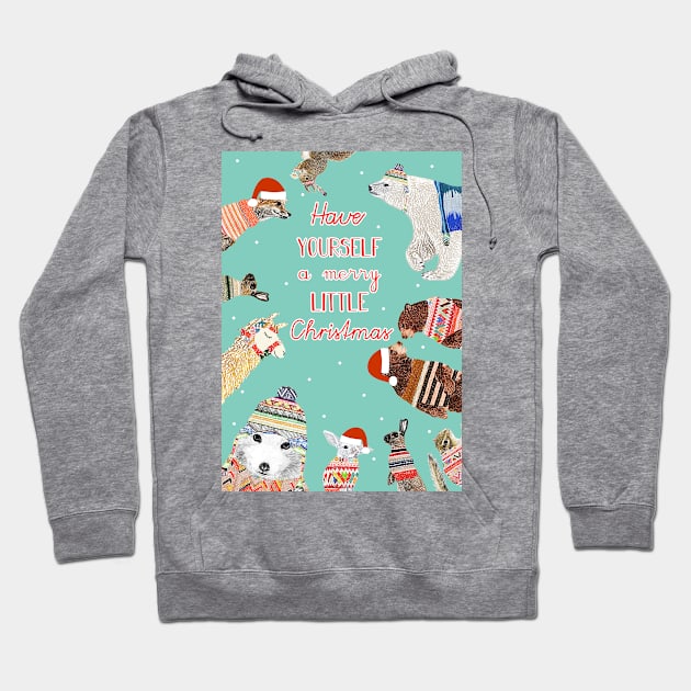 Have yourself a merry little  xmas Hoodie by GreenNest